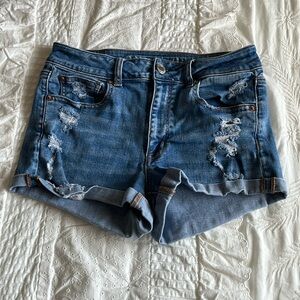 American Eagle hi-rise shortie shorts